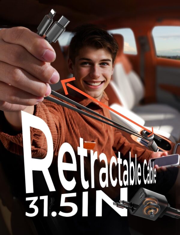 LISEN Retractable Car Charger - Image 7