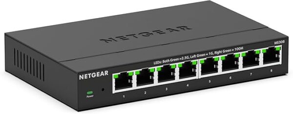 NETGEAR 8-Port 2.5GB Switch - Multi-Gigabit Ethernet Unmanaged Essentials Network Switch