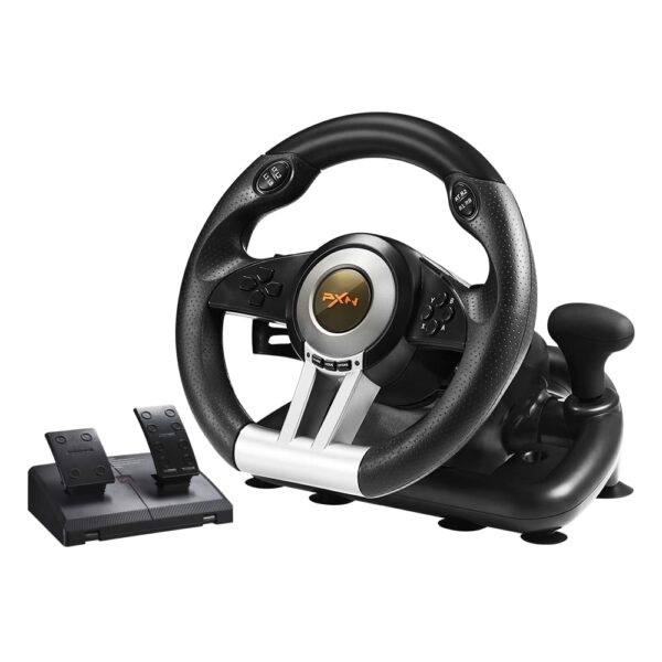 PXN PC Racing Wheel, V3II 180 Degree Universal Usb Car Sim Race Steering Wheel with Pedals