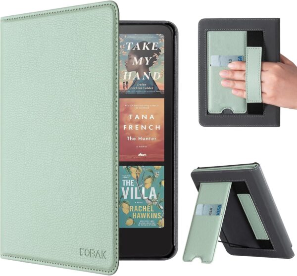 CoBak Stand Case for 7" Kindle Paperwhite 12th Gen 2024 and Kindle Colorsoft with Hand Strap