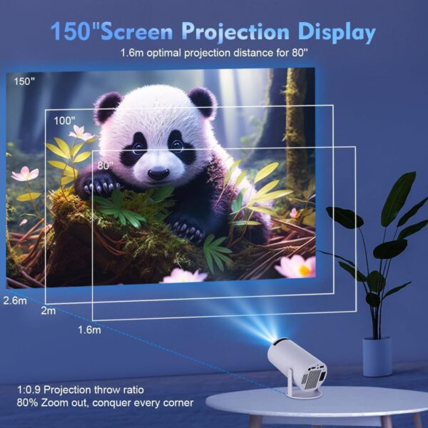 HY300PRO Mini Projector with WiFi and Bluetooth - Image 4