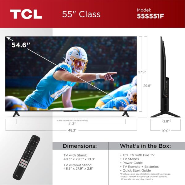 TCL 55-Inch Class S5 UHD 4K LED Smart TV with Fire TV - Image 10